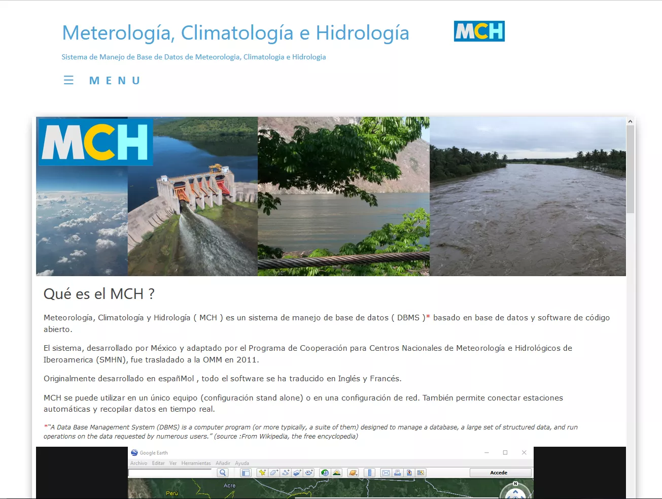 MCH Page Web