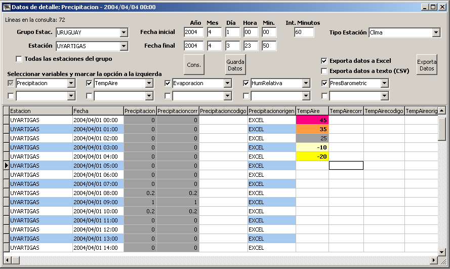 MCH Captura manual de datos